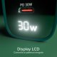SBS TETRGANLCD1USB1C30G Caricabatterie per dispositivi mobili Universale Verde AC Ricarica rapida Interno 9