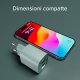 SBS TETRGANLCD1USB1C30A Caricabatterie per dispositivi mobili Universale Azzurro AC Ricarica rapida Interno 5