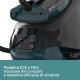 Imetec Smartvapor Ferro da Stiro Generatore di Vapore, Vapore 2 volte più potente, Fino a 6,0 Bar Pump, 2400 W, Colpo di vapore da 350 g, Piastra Fluid Ceramic PRO, Carica continua con serbatoio estra 5