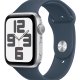 Apple Watch SE GPS Cassa 44mm in Alluminio Argento con Cinturino Sport Blu Tempesta - S/M 2