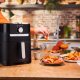 Moulinex Easy Fry & Grill EZ501810, 2-in-1, Cottura Sana, Friggitrice ad Aria + Griglia, Temperatura Regolabile, Capacità 4,6 L 6