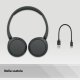 Sony Cuffie Bluetooth wireless WH-CH520 - Durata della batteria fino a 50 ore con ricarica rapida, stile on-ear - Nero 14