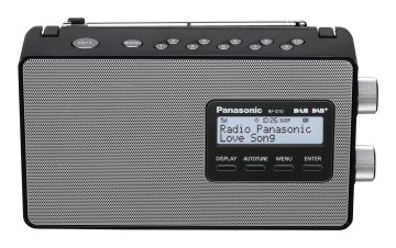 Panasonic RF-D10EG-K - Radio digitale, nero, DAB+/FM, alimentazione a batteria