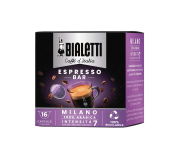 Bialetti Milano Capsule caffè Tostatura leggera 16 pz
