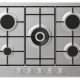 Candy Timeless CEL7P4WX Acciaio inox Da incasso 74.5 cm Gas 5 Fornello(i) 2