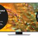 Samsung Q80D TV QLED 4K 50” QE50Q80DATXZT Smart TV Wi-Fi Eclipse Silver 2024, Processore NQ4 AI GEN2, 4K AI Upscaling, Simple Chamfer Design, Dolby Atmos 2