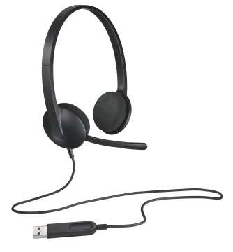 Logitech 981-000475 cuffia e auricolare Cablato A Padiglione Ufficio USB tipo A Nero