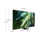 Samsung Smart TV 65” QE65QN90DATXZT Neo QLED 4K Mini LED Titan Black 2024, Processore NQ4 AI GEN2, Tecnologia Quantum Matrix, Neo Slim Design, Dolby Atmos 4