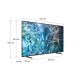 Samsung Q60D TV QLED 4K 55” QE55Q60DAUXZT Smart TV Wi-Fi Titan Gray 2024, Quantum Processor Lite 4K, 4K Upscaling, AirSlim Design, OTS Lite 5