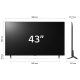 LG QNED AI 43'' Serie QNED80 43QNED80T6A, TV 4K, 3 HDMI, SMART TV 2024 11