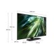 Samsung Smart TV 43” QE43QN90DATXZT Neo QLED 4K Mini LED Titan Black 2024, Processore NQ4 AI GEN2, Tecnologia Quantum Matrix, Neo Slim Design, Dolby Atmos 4