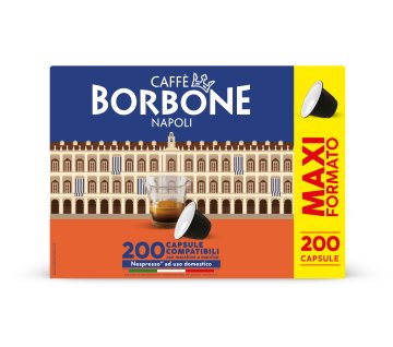 Caffè Borbone Capsule Compatibili sistema Nespresso - Miscela Decisa - 200 capsule