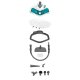 Polti Vaporetto SV450_Double Scopa a vapore 0,3 L 1500 W Turchese, Bianco 5