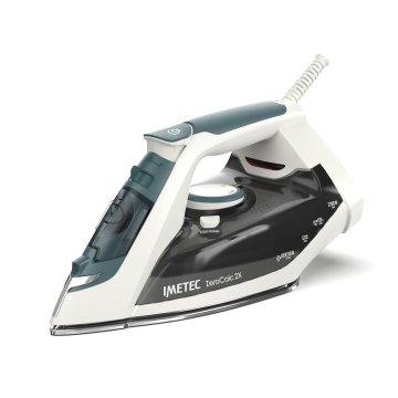 Imetec Ferro a vapore ZeroCalc 2X, Tecnologia Anticalcare, 2200 W, Colpo Vapore 120 g