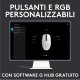 Logitech G 910-005796 mouse Gaming USB tipo A 8000 DPI 10