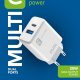 Cellularline Dual Charger - iPhone 8 or later Caricabatterie da rete con 2 porte USB e USB-C per la carica simultanea di due dispositivi Apple 2