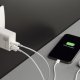 Cellularline Dual Charger - iPhone 8 or later Caricabatterie da rete con 2 porte USB e USB-C per la carica simultanea di due dispositivi Apple 3