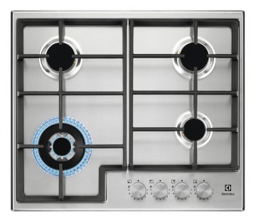 Electrolux EGS64362X Acciaio inox Da incasso 59.5 cm Gas 4 Fornello(i)