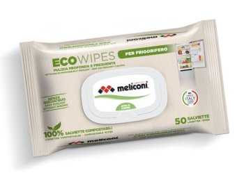 Meliconi Eco Wipes per Frigorifero Panno per la Pulizia Viscosa 50 pz