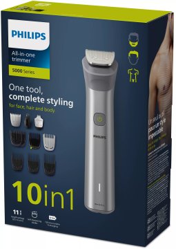 Philips Multigroom Series 5000 rasoio rifinitore all-in-one 10 in 1 per viso, testa e corpo MG5920/15