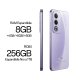 OPPO A80 5G Smartphone, AI Doppia Fotocamera 50+2MP, Selfie 8MP, Display 6.67” 120HZ LCD HD+, 5100mAh, RAM 16 GB (8+8) + ROM 256GB, IP54, [Versione Italia], Moonlight Purple 7
