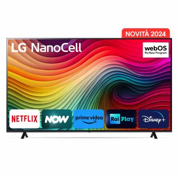 LG NanoCell AI 75'' Serie NANO82 75NANO82T6B, TV 4K, 3 HDMI, SMART TV 2024