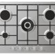 Candy Timeless CEL7P4WX Acciaio inox Da incasso 74.5 cm Gas 5 Fornello(i) 2