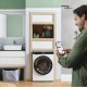 Candy BWS 4128B8-S lavasciuga Libera installazione Caricamento frontale Bianco D 34