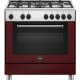 Bertazzoni La Germania Americana AMN855EVIV/24 cucina Elettrico Gas Bordeaux 2
