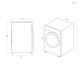 Candy Smart Pro CRO4 H7A2TBE-S asciugatrice Libera installazione Caricamento frontale 7 kg A++ Bianco 12