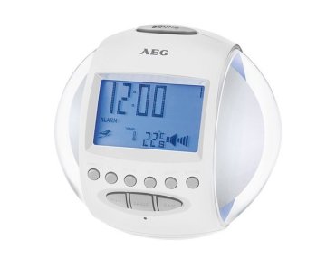 AEG MRC 4117 Orologio Trasparente, Bianco