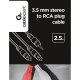 Gembird 2.5m, 3.5mm/2xRCA, M/M cavo audio 2,5 m Nero, Rosso, Bianco 3