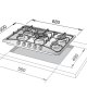 De’Longhi ROF 57 PRO piano cottura Avena Da incasso Gas 5 Fornello(i) 3