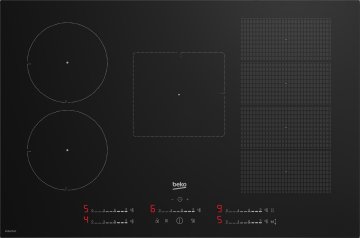 Beko HII 85780 UFT Nero Da incasso 80 cm Piano cottura a induzione 5 Fornello(i)