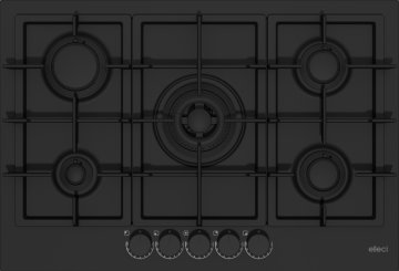 PLANO PLUS 75 NERO WOK CENTRALE - PGPP751BKCS