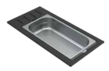 Elleci KD011065IN cestino e vassoio per lavello Colapasta per lavello Laminato ad alta pressione (HPL), Acciaio inox Nero, Acciaio inox