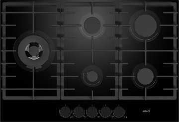 PIANO URBAN GAS ON GLASS 75 NERO - PVGU751BK