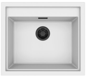 SINTESI 105 PILETTA NERA K96 BIANCO - LKS10596BKM