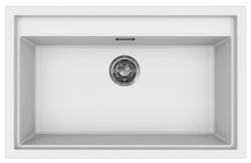 SINTESI 130 PILETTA INOX K96 BIANCO - LKS13096