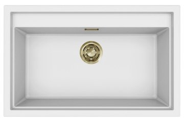 SINTESI 130 PILETTA ORO K96 BIANCO - LKS13096GLD