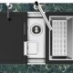 VASCA QUADRA EVO 74x43 SOTTOTOP GUN METAL PVD - 12 10
