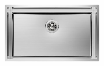 VASCA QUADRA EVO 74x43 SOTTOTOP INOX - 1257850
