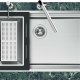 VASCA QUADRA EVO 74x43 SOTTOTOP INOX - 1257850 5