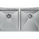 LAVELLO QUADRA 2V 38x40 SOTTOTOP INOX - 1221850 2