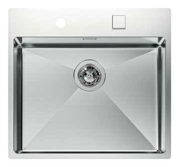 VASCA QUADRA R12 56x52 BANCO FT INOX - 1735050