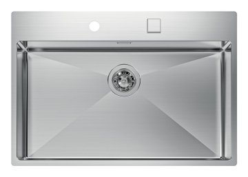 VASCA QUADRA R12 74x52 BANCO FT INOX - 1737050