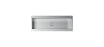 CANALE ATTREZZATO STD 42,2x12,2 SOTTOTOP INOX - 30