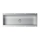 CANALE ATTREZZATO STD 42,2x12,2 SOTTOTOP INOX - 30 2