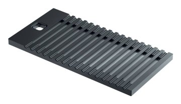 SUPPORTO "H" CANALI ATTREZ.NERO - 8100058