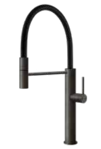 GESSI 316 FLESSA HT 60010.707 NERO METAL SPAZZOLA